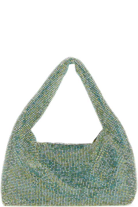 ウィメンズ Karaのトートバッグ Kara Green Rhinestones Mini Handbag