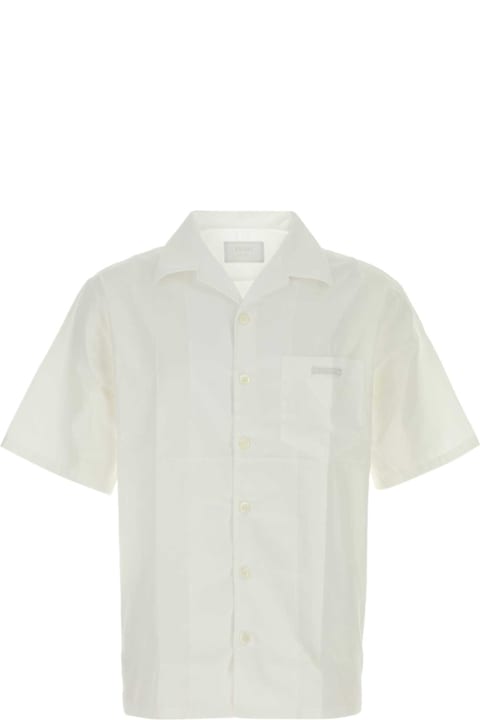 Prada White Poplin Shirt