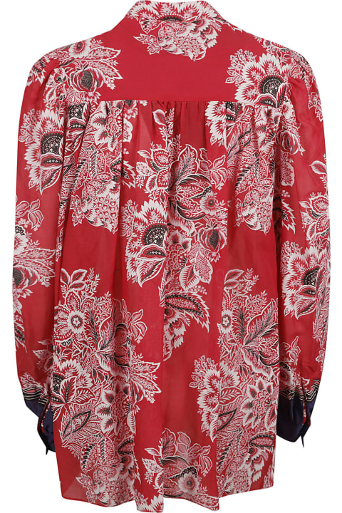 Fashion for Women Etro Floral Print Tie-neck Blouse