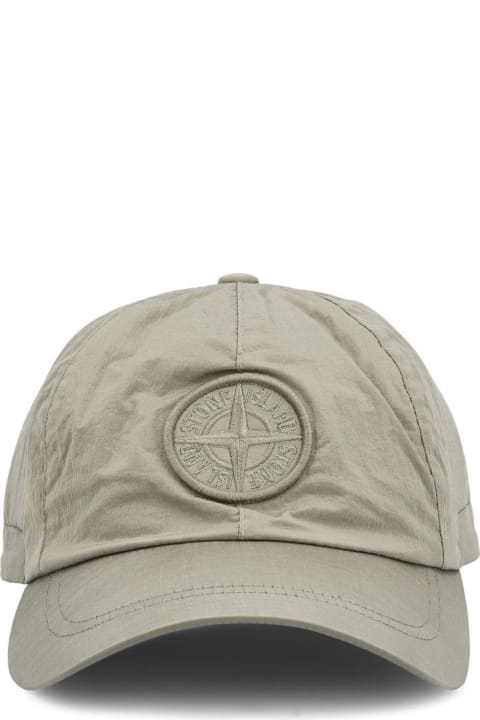 Stone Island Hats for Men Stone Island Logo Embroidered Baseball Cap