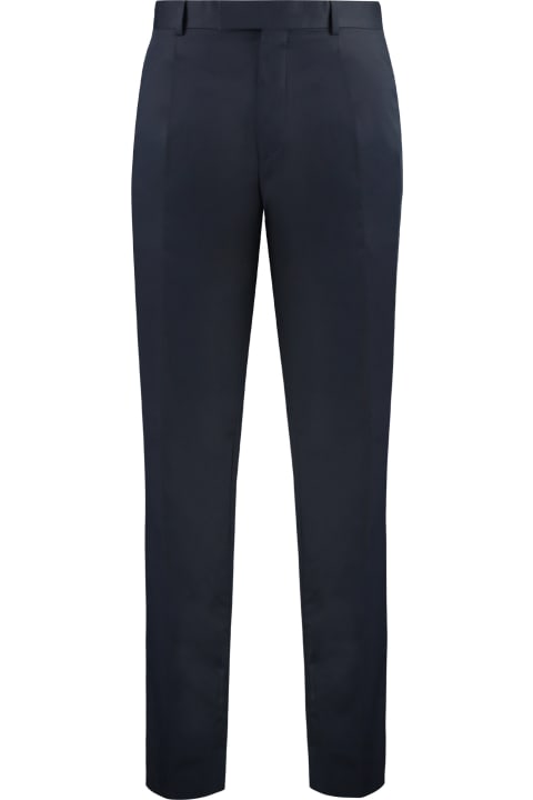 Pants for Men Zegna Stretch Cotton Chino Trousers