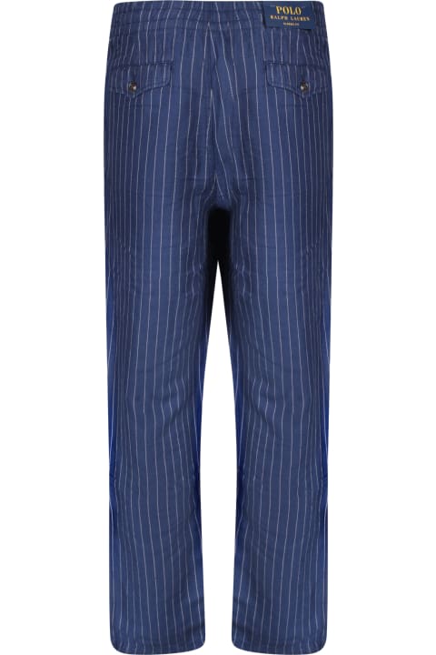 Fashion for Men Polo Ralph Lauren Prepster Striped White And Blue Twill Trousers