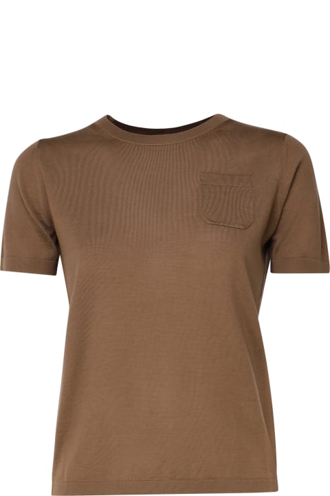 'S Max Mara Clothing for Women 'S Max Mara Egidio T-shirt In Virgin Wool