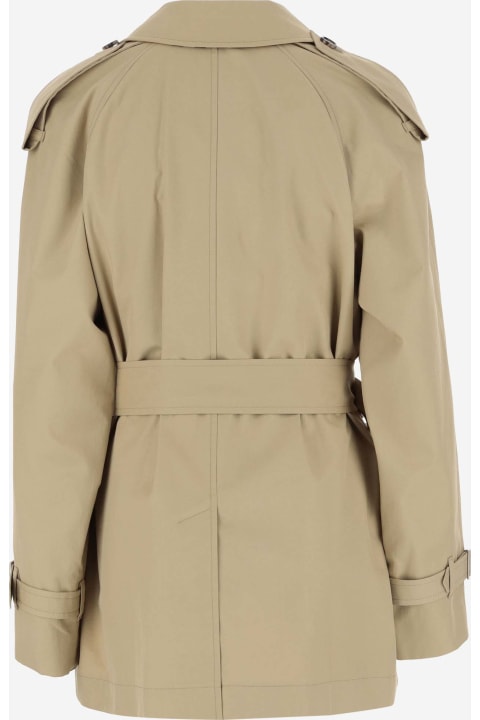 Burberry Coats & Jackets for Women Burberry Cotton Gabardine Short Trench Coat