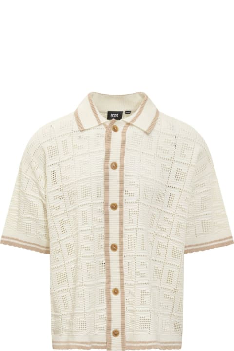 ウィメンズ GCDSのシャツ GCDS Monogram Macramé Knit Shirt