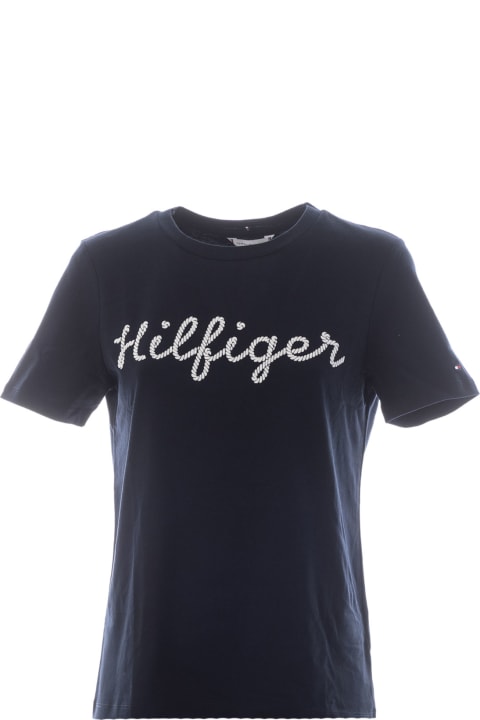 T-shirt With Logo Lettering
