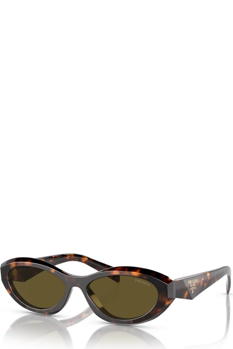 Accessories for Women Prada Eyewear Pr 26zs Sage / Honey Tortoise Sunglasses