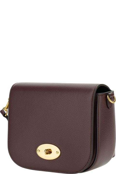 Mulberry for Women Mulberry Brown Crossbody Bag With Engraved Logo Detail In Hammered Leather Woman