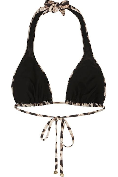 Homeware Dolce & Gabbana Bikini Top With Animal Print