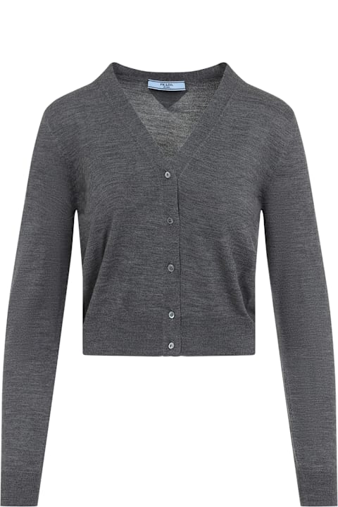 Prada Sweaters for Women Prada Virgin Wool Cardigan