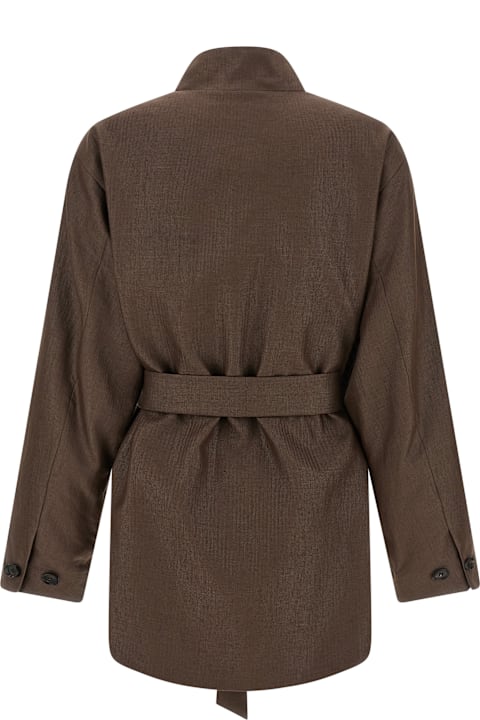 Kiton لـ Kids Kiton Linen Blend Blazer