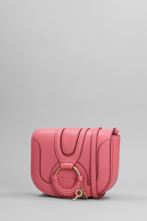 Fashion for Women See by Chloé Hana Mini Shoulder Bag In Rose-pink Leather