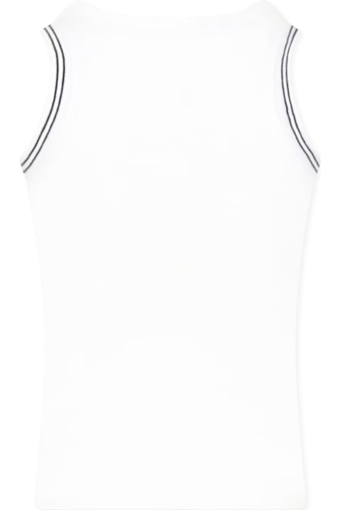 Homeware DKNY White Tank Top For Girl With Logo