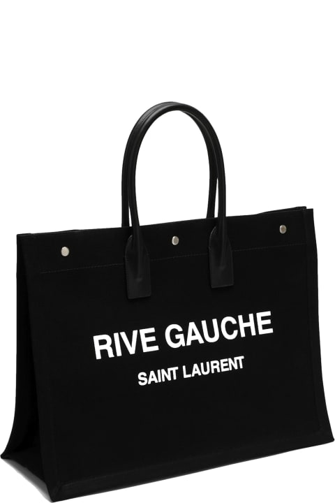 Saint Laurent 2023 Small Rive Gauche Tote - Black Totes, Handbags -  SNT283635