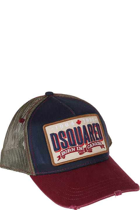 Hats for Women Dsquared2 Born In Canada Logo Cap