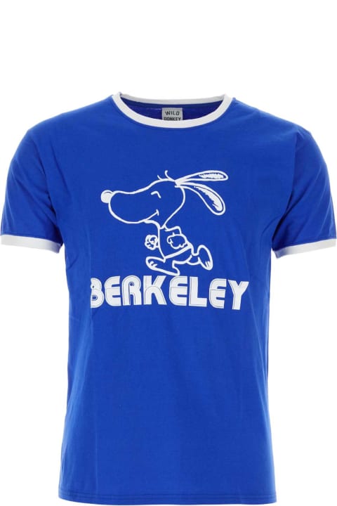 Wild Donkey Clothing for Women Wild Donkey Electric Blue Cotton T-shirt