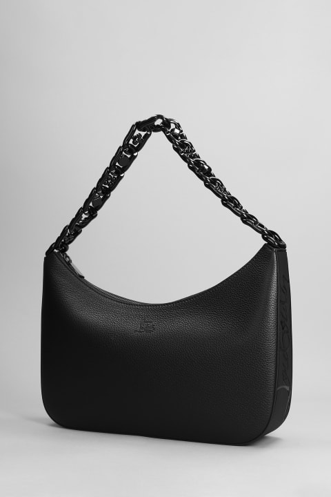 Christian Louboutin Women Christian Louboutin Loubila Chain Shoulder Bag In Black Leather