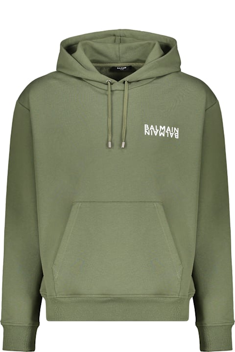 Homeware Balmain Hooded Sweatshirt Olive Green