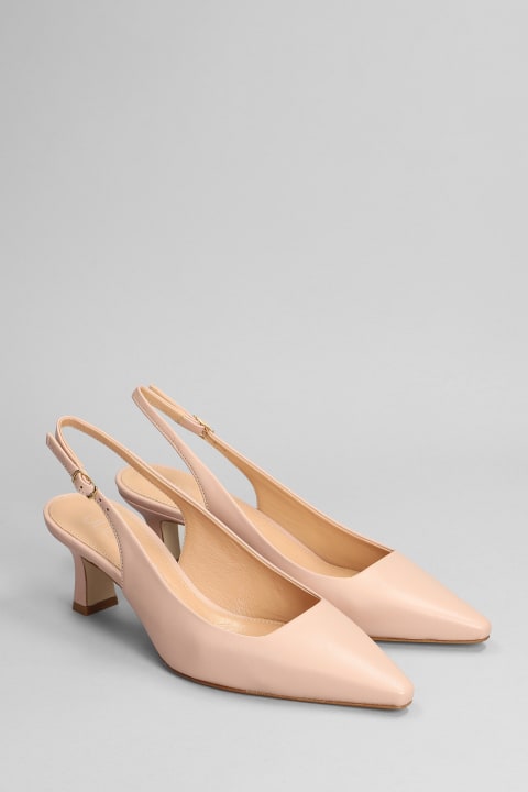 Pumps In Rose-pink Leather