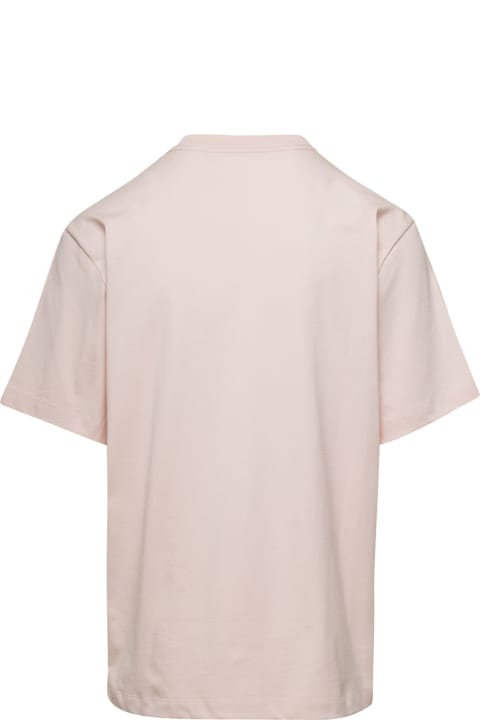 Clothing for Men AMIRI Pink Crew Neck T-shirt Iin Cotton Man