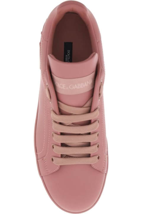 Dolce & Gabbana Sneakers for Women Dolce & Gabbana Portofino Leather Sneakers