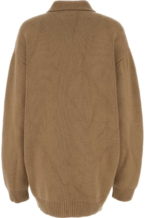 Clothing for Women Prada Biscuit Cashmere Cardigan