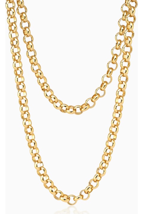 Federica Tosi Necklaces for Women Federica Tosi Lace Long Irma Gold