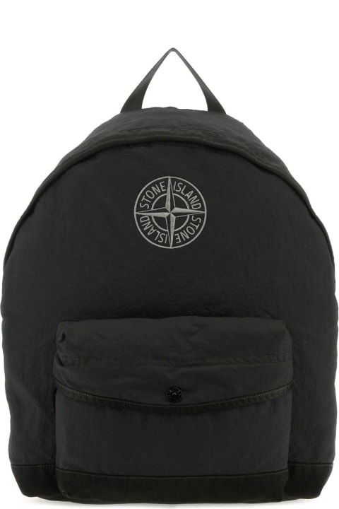 Accessories & Gifts for Boys Stone Island Junior Anthracite Nylon Backpack
