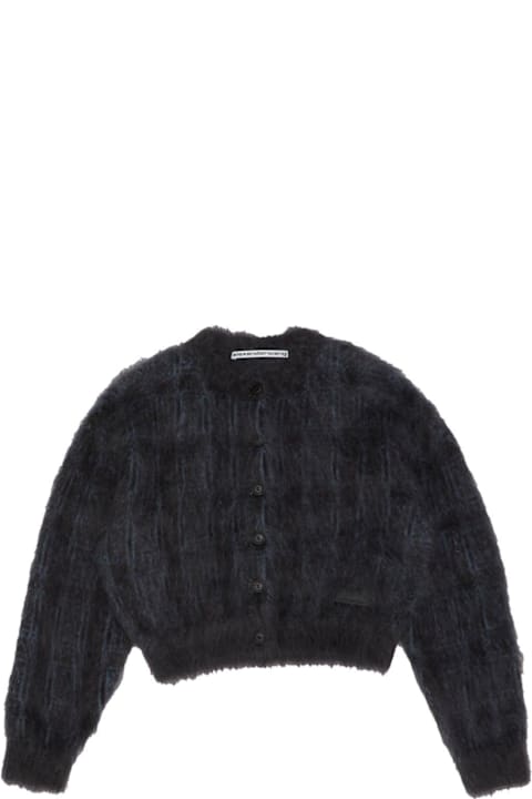 Alexander Wang سترات لـ السيدات Alexander Wang Plaid Knit Cardigan