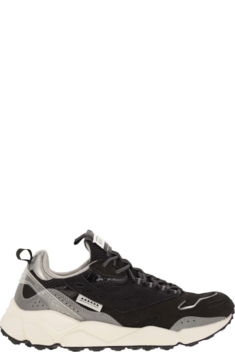 RUN OF Sneakers for Men RUN OF Leather And Fabric Trainers