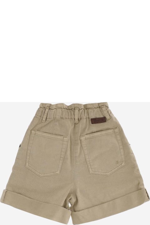 Bottoms for Girls Bonpoint Stretch Cotton Bermuda Shorts