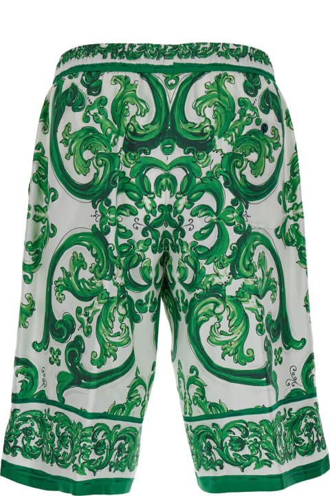 Dolce & Gabbana Pants for Women Dolce & Gabbana Maiolica Look 8 Stamoa Su Seta