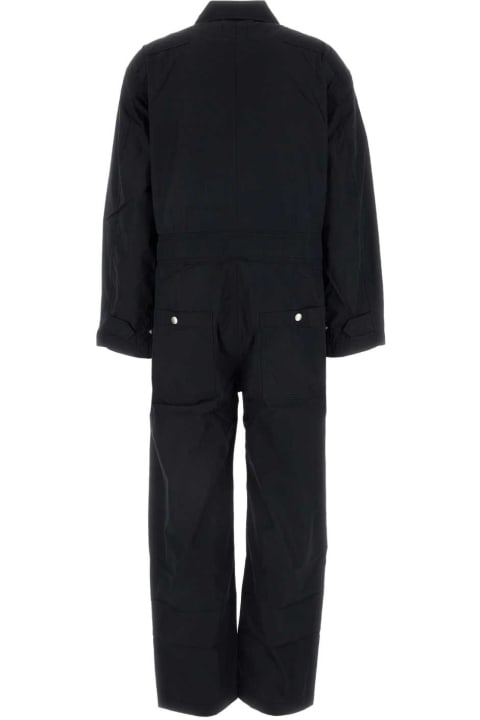 Jumpsuits for Women Marant Étoile Black Cotton Blend Rabbia Jumpsuit