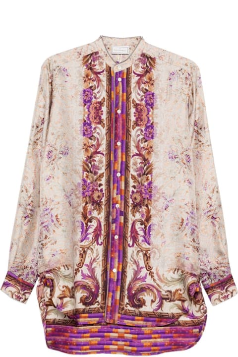 Pierre-Louis Mascia for Men Pierre-Louis Mascia Printed Silk Shirt