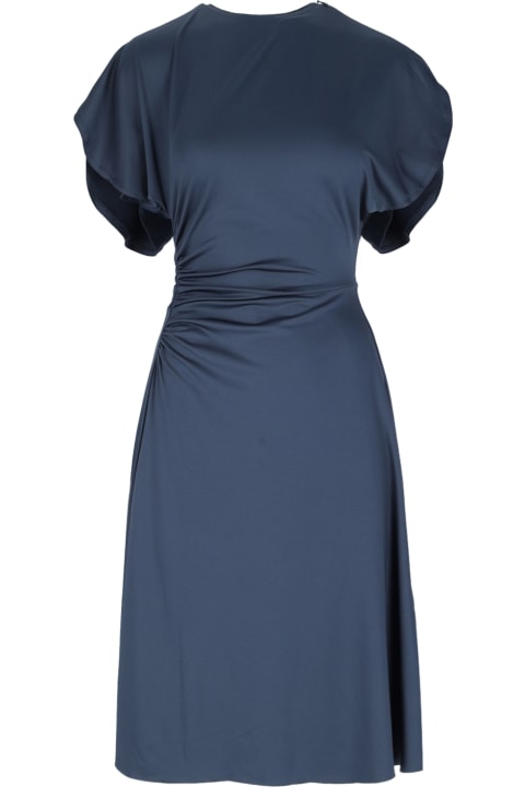 Victoria Beckham فساتين لـ السيدات Victoria Beckham Round-neck Midi Dress