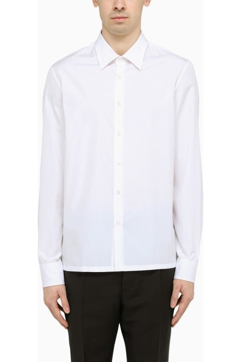 メンズ Pradaのウェア Prada Classic Poplin White Shirt