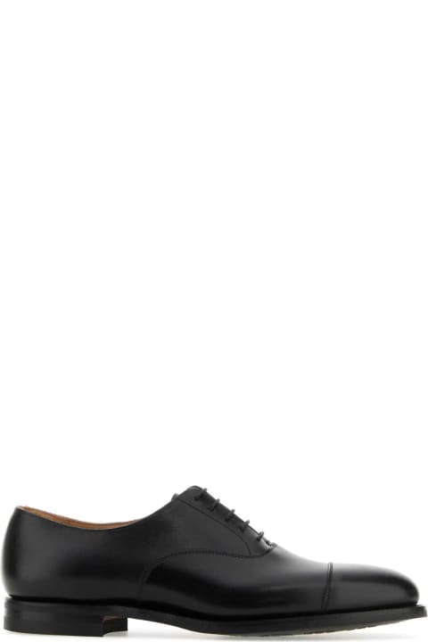 Crockett & Jones Loafers & Boat Shoes for Men Crockett & Jones Black Leather Connaught 2 Lace-up Shoes