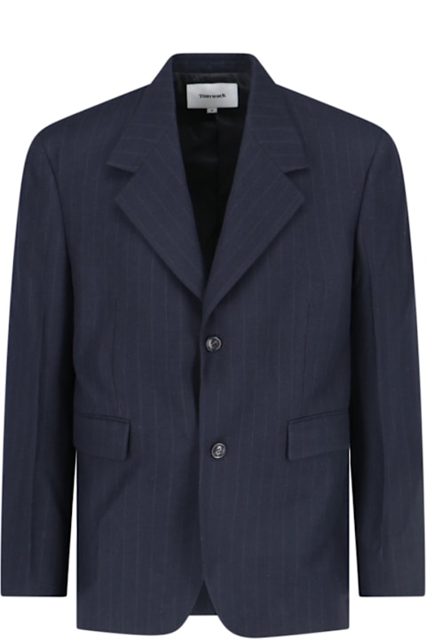 Tonywack for Men Tonywack Pinstriped Single-breasted Blazer