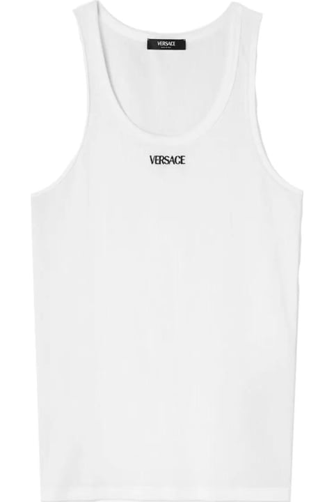 Versace Topwear for Men Versace Logo Tank Top