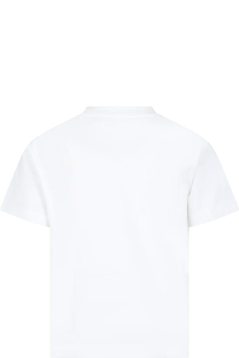 ボーイズ Tシャツ＆ポロシャツ Off-White White T-shirt For Boy With Logo