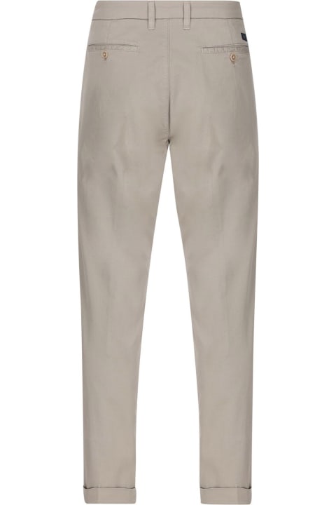 Fay Pants for Men Fay Beige Stretch-cotton Capri Trousers
