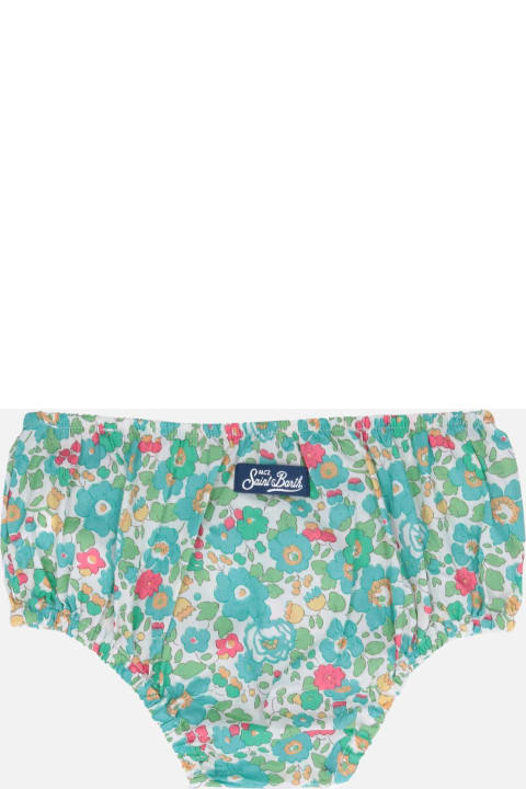 Bottoms for Baby Girls MC2 Saint Barth Infant Bloomers Pimmy With Betsy Print | Made With Liberty Fabric