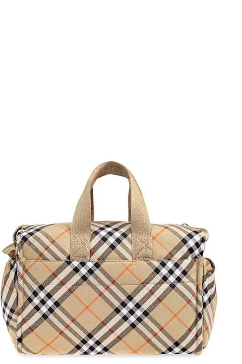 Burberry إكسسورات وهدايا لـ رُضع بنات Burberry Zipped Checked Changing Bag