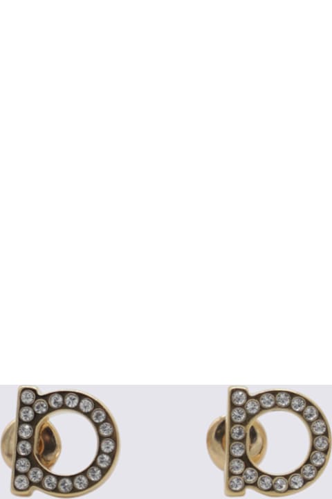 Ferragamo أقراط لـ السيدات Ferragamo Gold Brass Earrings