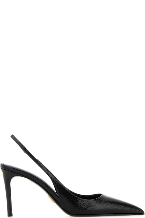 Prada Black Leather Pumps
