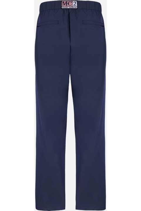 Homeware MC2 Saint Barth Man Navy Blue Casual Pants Porter