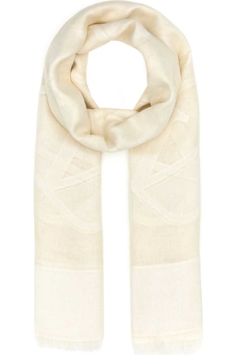 Scarves & Wraps for Women Valentino Garavani Ivory Silk Blend Scarf