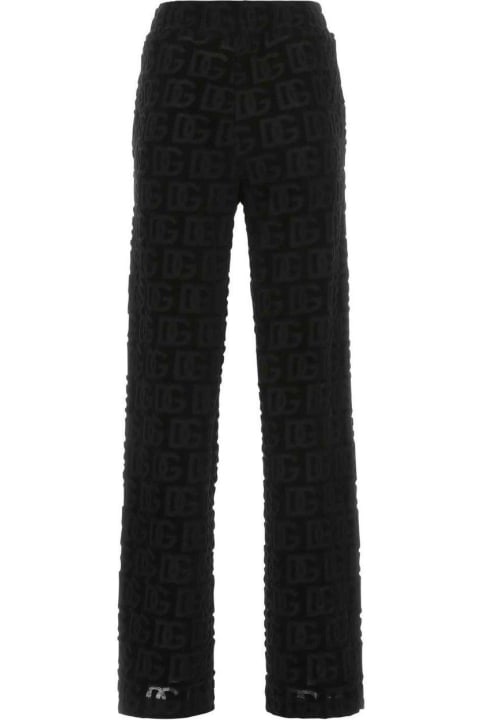 Dolce & Gabbana Pants & Shorts for Women Dolce & Gabbana Logo-jacquard Flared Pants