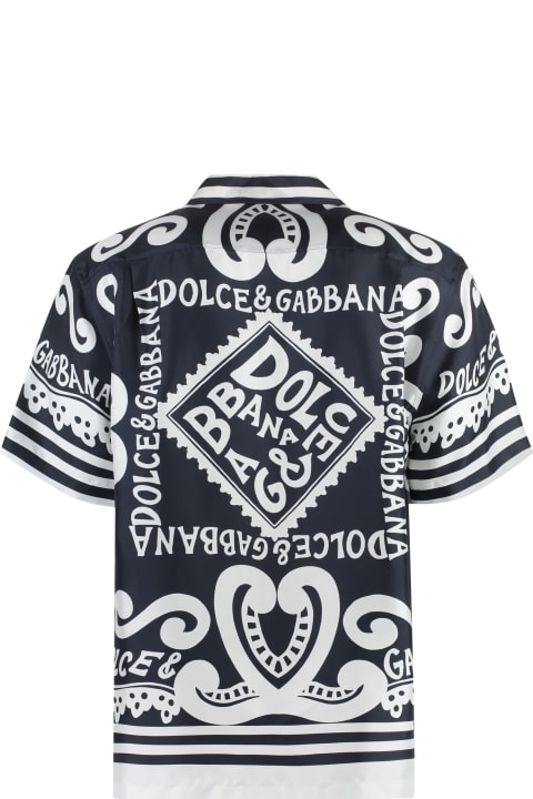 Dolce & Gabbana Shirts for Men Dolce & Gabbana Printed Silk Shirt