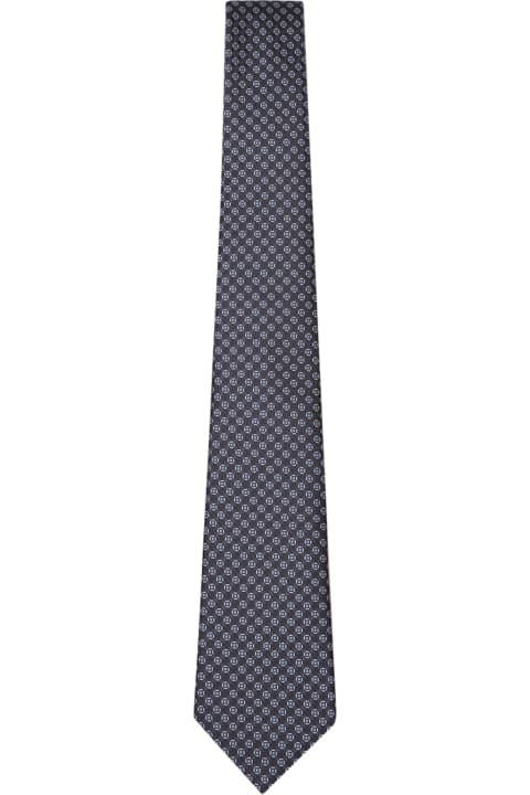 Giorgio Armani for Men Giorgio Armani Blue Patterned Silk Tie